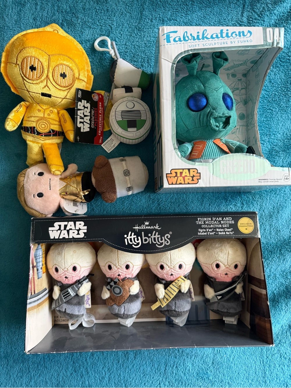 Star Wars Funko c-3po greedo fabrications itty bittys cantina band leia tsumtsum